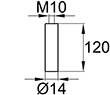 Схема YA-TT M10x120
