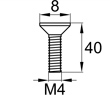 Схема DIN965-M4x40